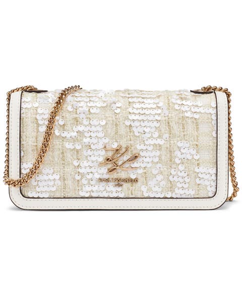 Kosette Boucle+Sequins Crossbody
