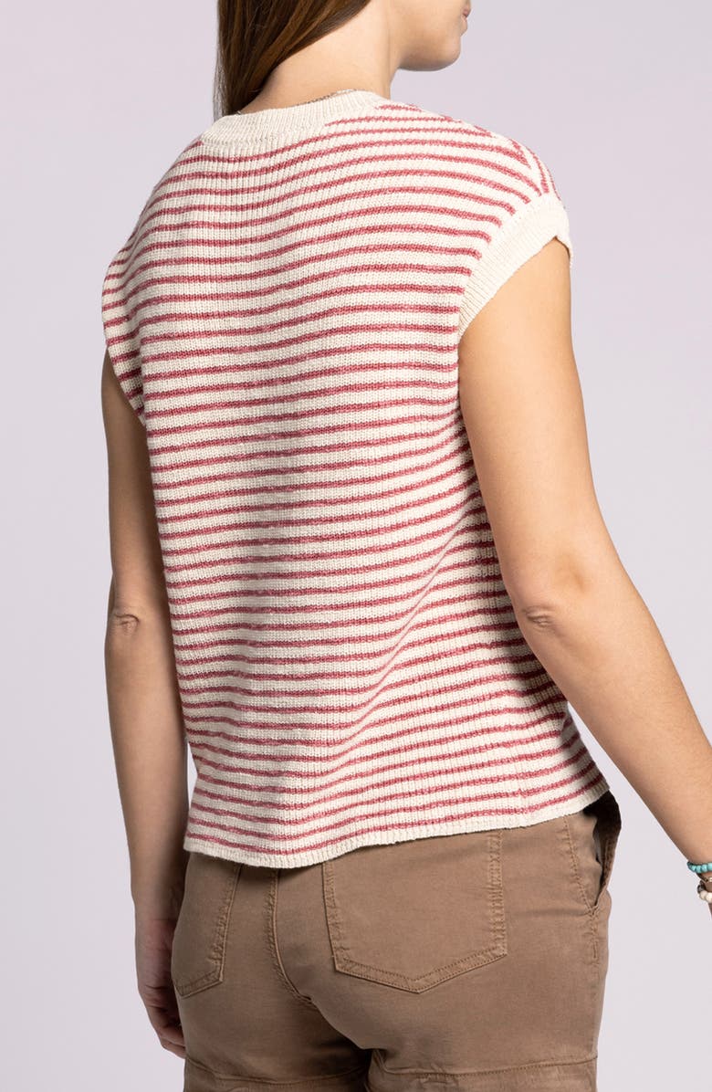 Thread 
Supply Andie Short Sleeve Sweater, Alternate, color, Cream Rose