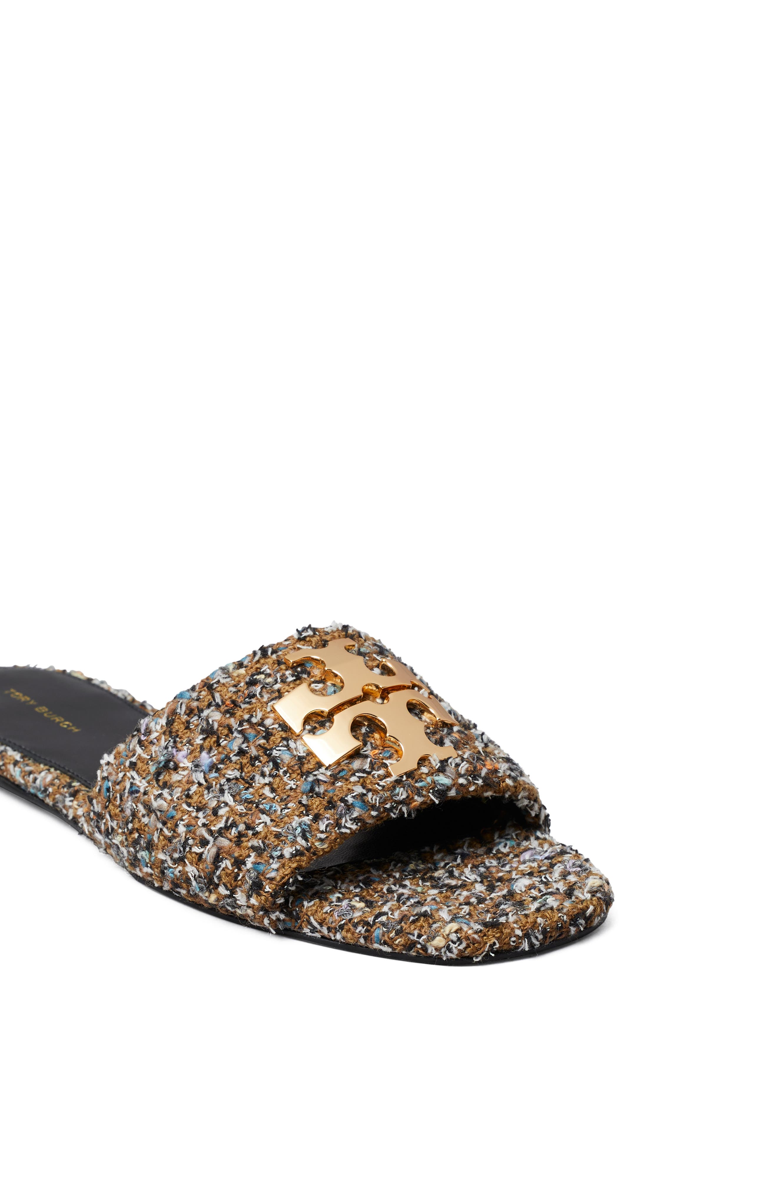 Charlie Slide Sandal, Alternate, color, BROWN MULTI / GOLD