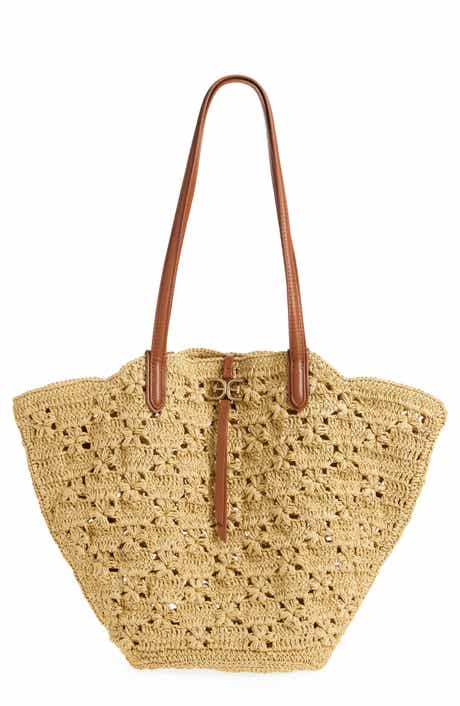 Sam Edelman Layla Floral Raffia Tote Bag