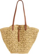 Sam Edelman Layla Floral Raffia Tote Bag