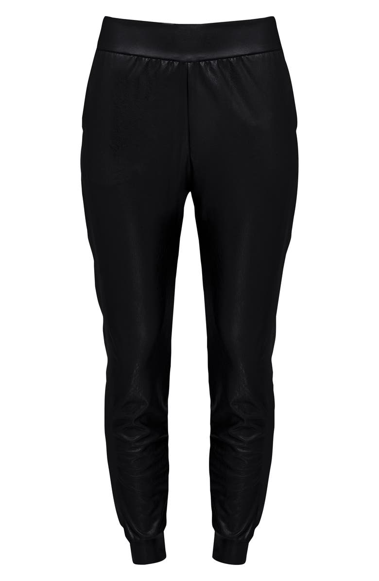 Commando Faux Leather Jogger Pants, Alternate, color, Black
