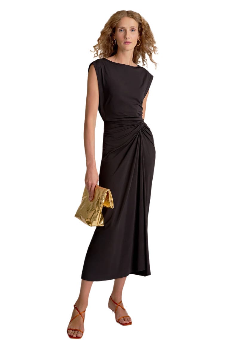 Zita Light Jersey Dress, Alternate, color, Black