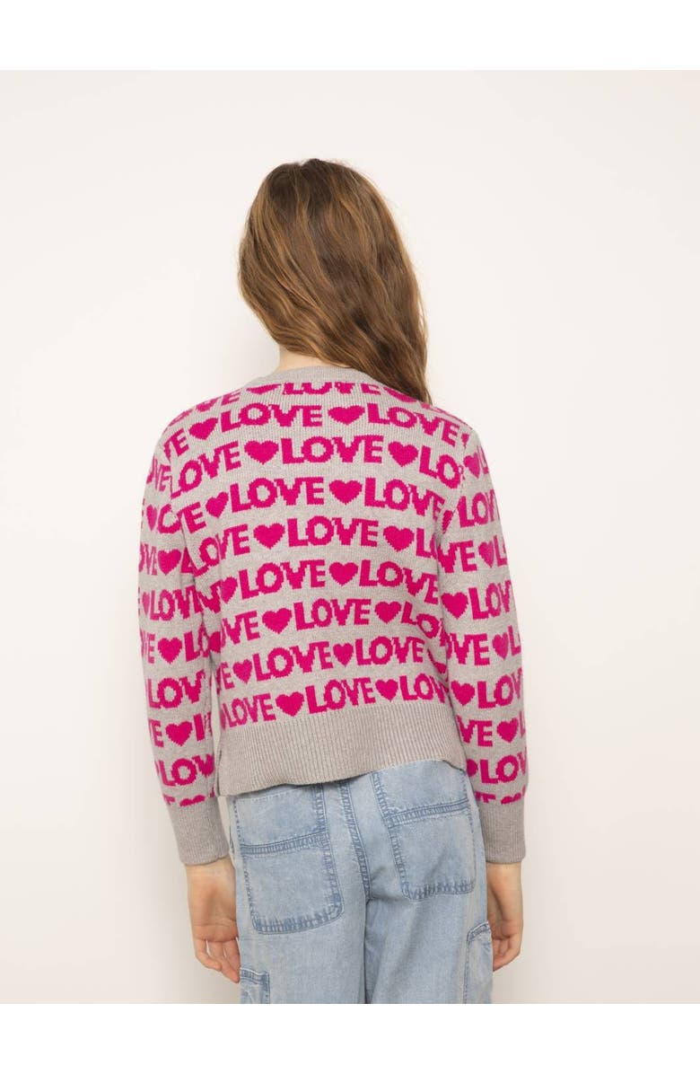 Central Park West Ava All Over Love Crew, Alternate, color, Heather