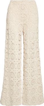 FRAME The Crochet Wide Leg Pants