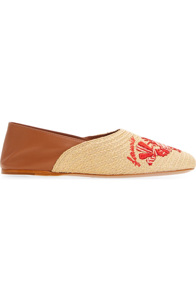 FARM Rio Raffia Flat, Alternate, color, Lobster