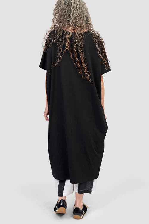 ALEMBIKA ALEMBIKA CREW NECK HIGH-LOW JERSEY TUNIC