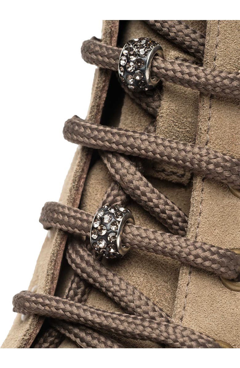 NeroGiardini Charm Combat Boot, Alternate, color, Taupe