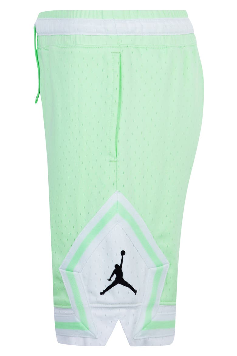 Kids' Dri-FIT Sport Diamond Mesh Basketball Shorts, Alternate, color, VAPOR GREEN