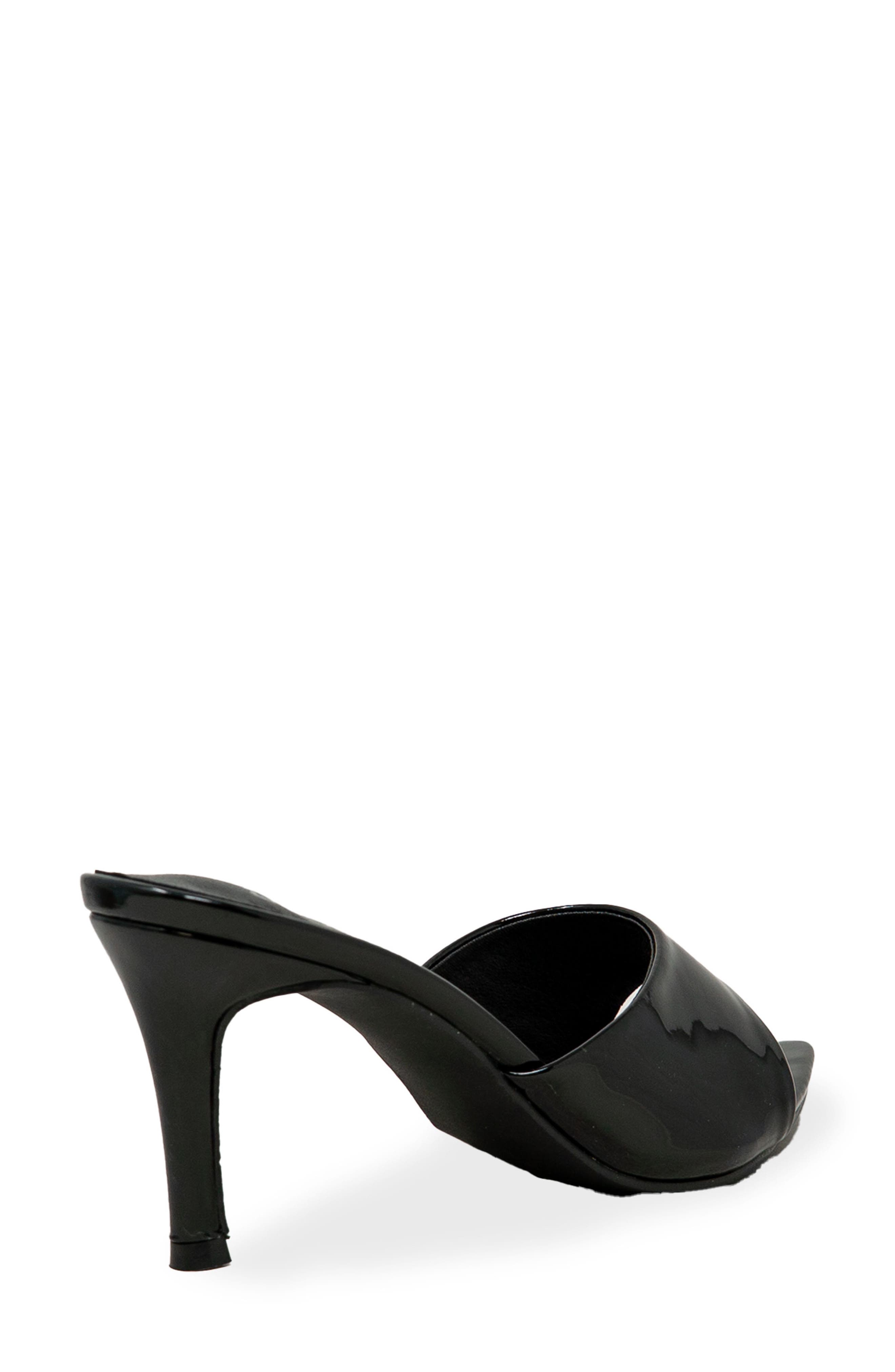 CHASE AND CHLOE Glossy Finish Stiletto Sandal, Alternate, color, Black Patent