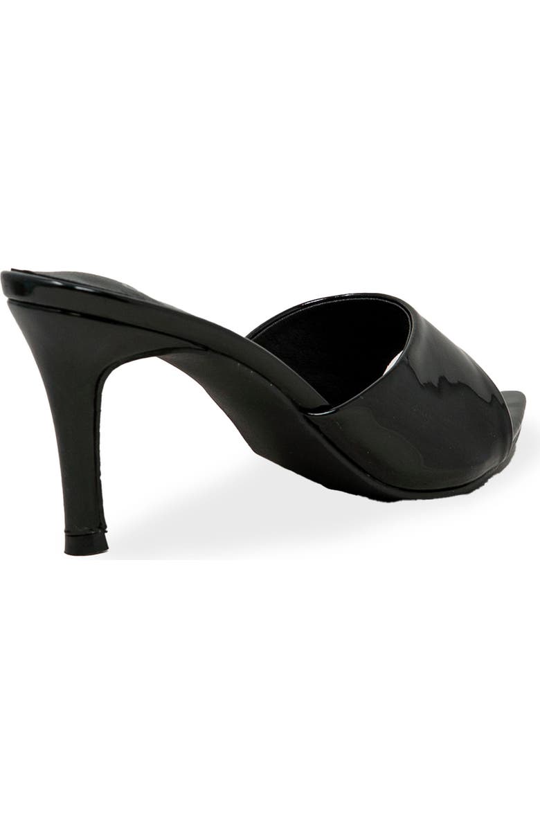 CHASE AND CHLOE Glossy Finish Stiletto Sandal, Alternate, color, Black Patent