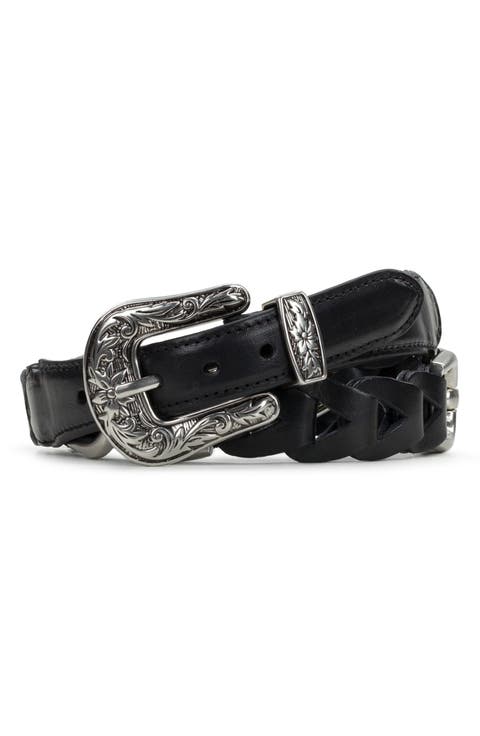 Concho Leather Belt