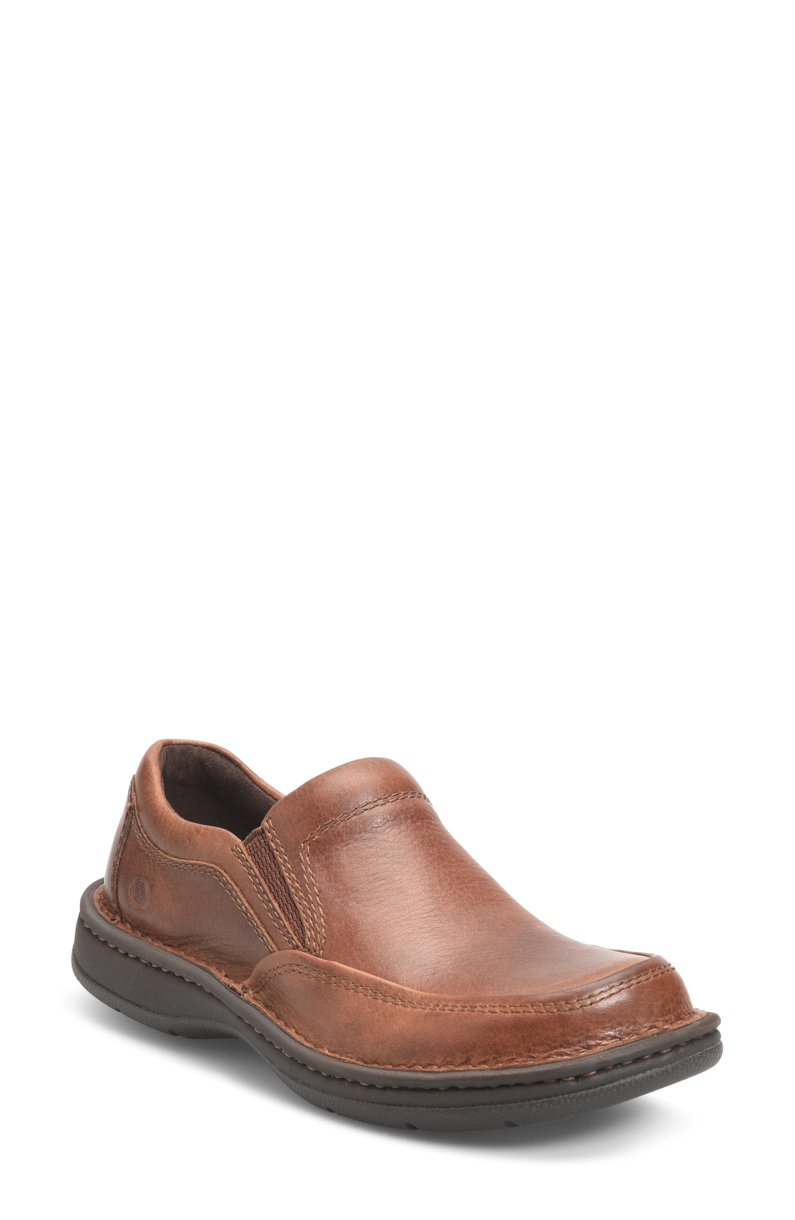 Børn 'Blast II' Slip-On, Main, color, Dark Tan Leather