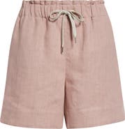 Eleventy Drawstring Linen Shorts