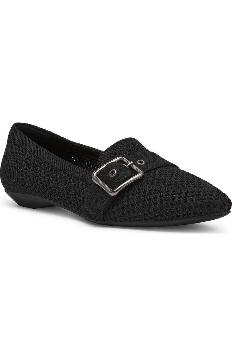 Anne Klein Oakland Pointed Toe Knit Flat, Main, color,