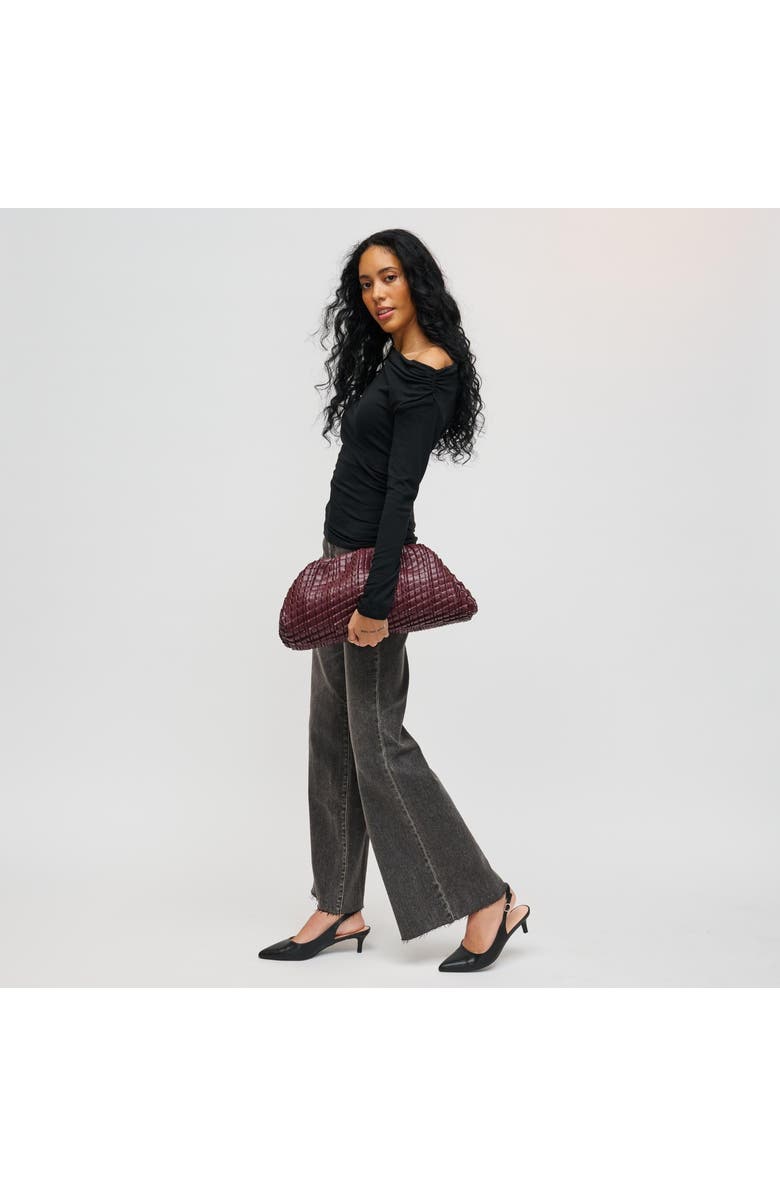 URBAN EXPRESSIONS HANDBAGS Veronica Clutch, Alternate, color, Wine
