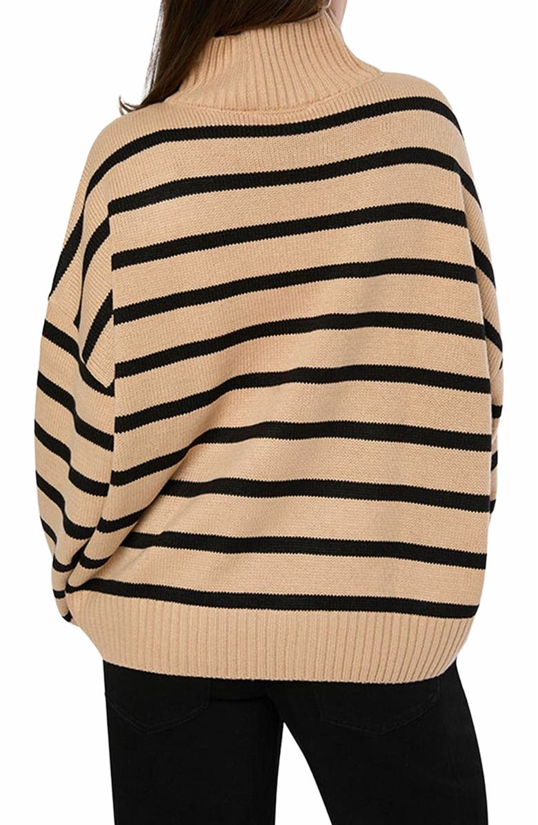 WeWoreWhat Oversized Funnel Neck Sweater, Alternate, color, 