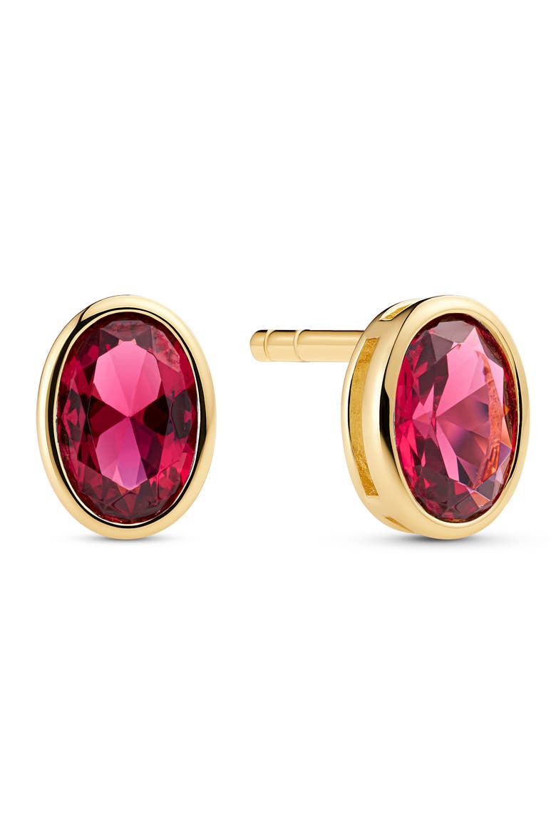 Earrings Sardinien Ovale, Main, color, Rose