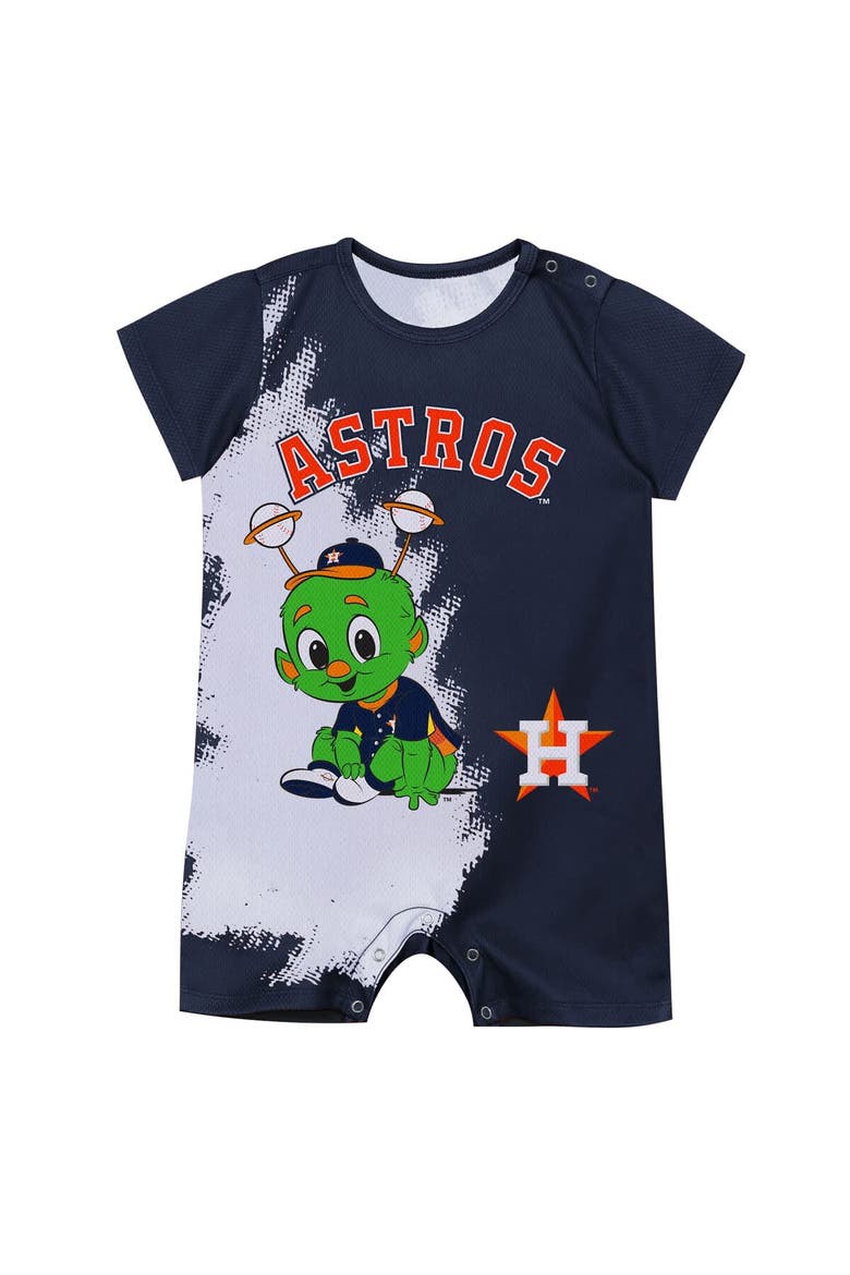 Newborn Outerstuff  Navy Houston Astros Baby Mascot Bodysuit, Alternate, color, Navy