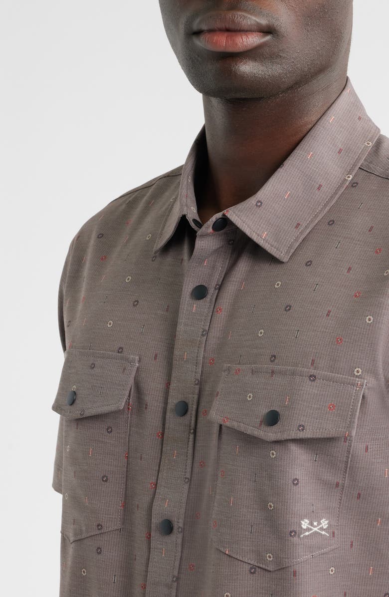 DARK SEAS Madison Button-Up Shirt, Alternate, color, Mauve/Grey