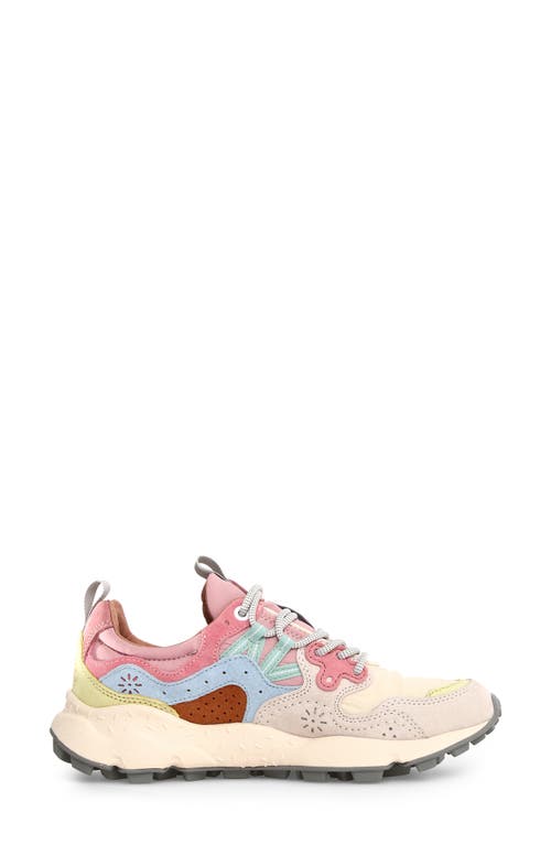 Flower Mountain Yamano 3 Sneaker In Pink/light Brown