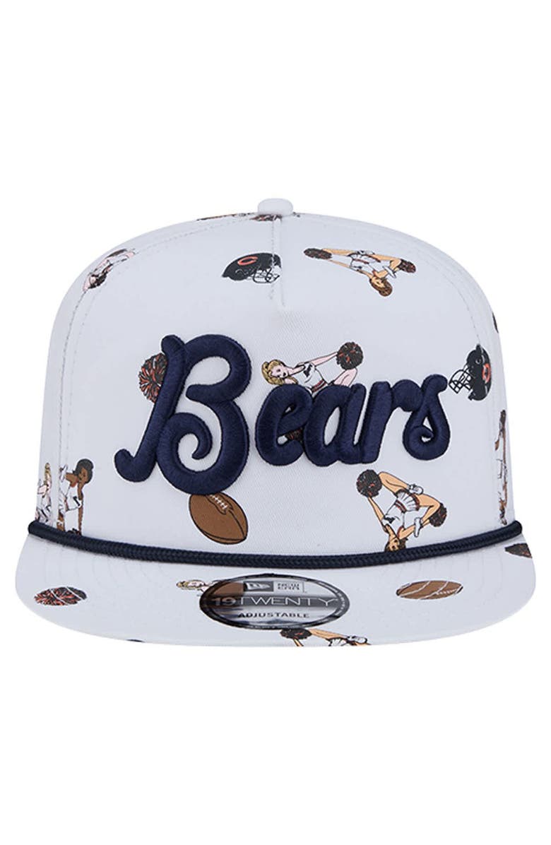 New Era Men
s New Era  White Chicago Bears Team Cheer 19TWENTY Snapback Hat, Alternate, color, White