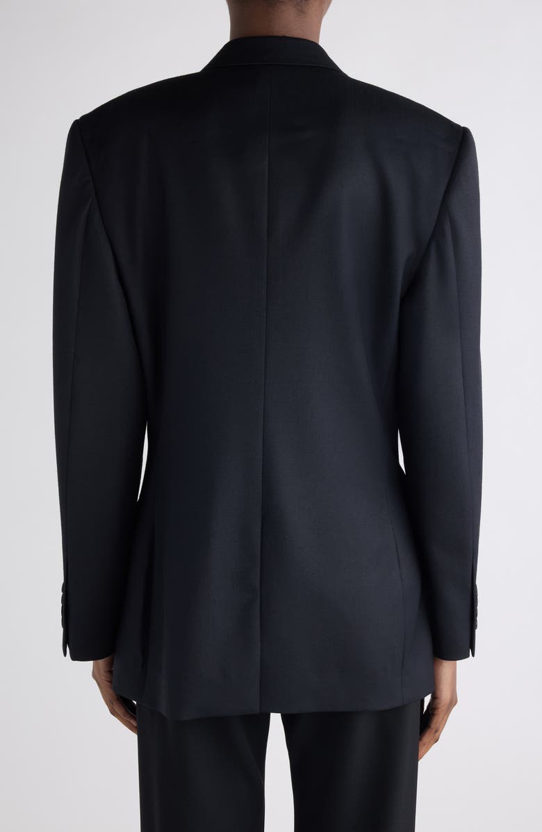 Balenciaga Tailored Wool Gabardine Jacket, Alternate, color, New Black