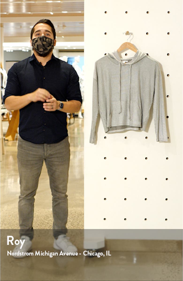 Stripe Knit Hoodie, sales video thumbnail