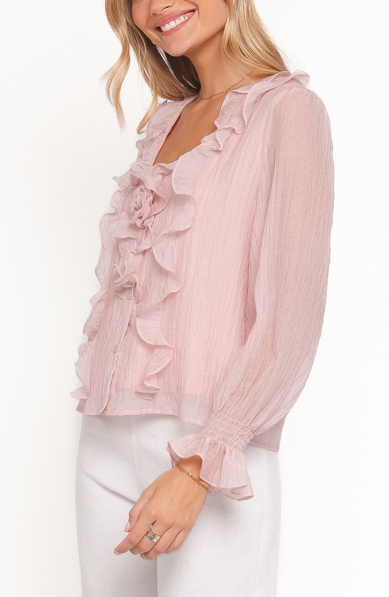 Petal & Pup Lennon Ruffle Top, Alternate, color, Blush