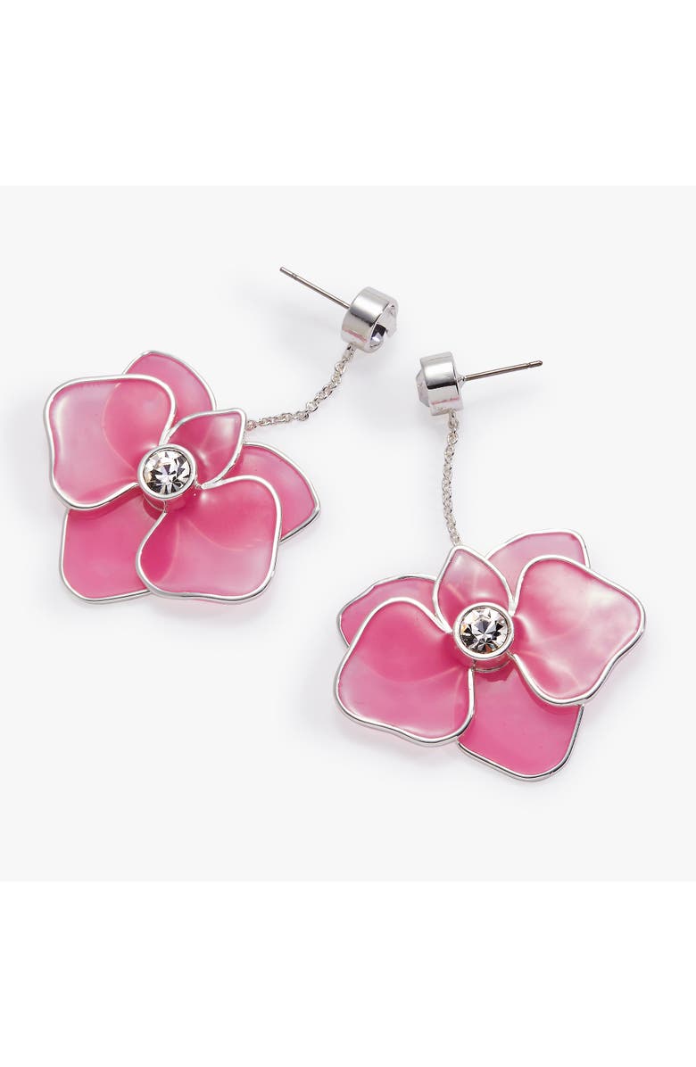 Alex and Ani New York Botanical Garden<sup>®</sup> Orchid Statement Earrings, Alternate, color, Pink