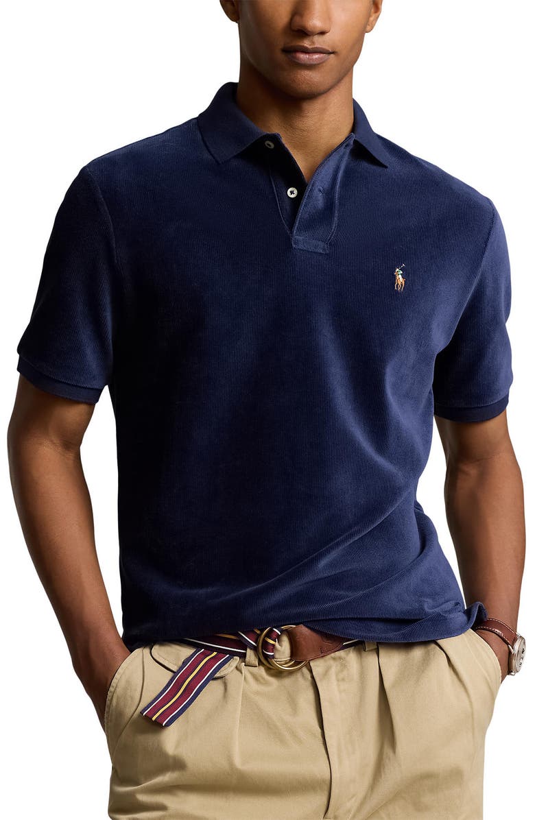 Polo Ralph Lauren Cotton Knit Corduroy Polo, Main, color, 