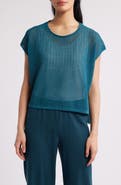 Eileen Fisher Open Stitch Organic Cotton Sweater