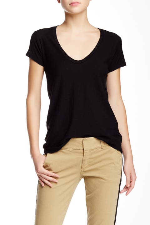 Deep V-Neck T-Shirt