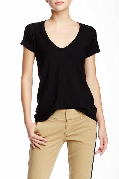 James Perse Deep V-Neck T-Shirt