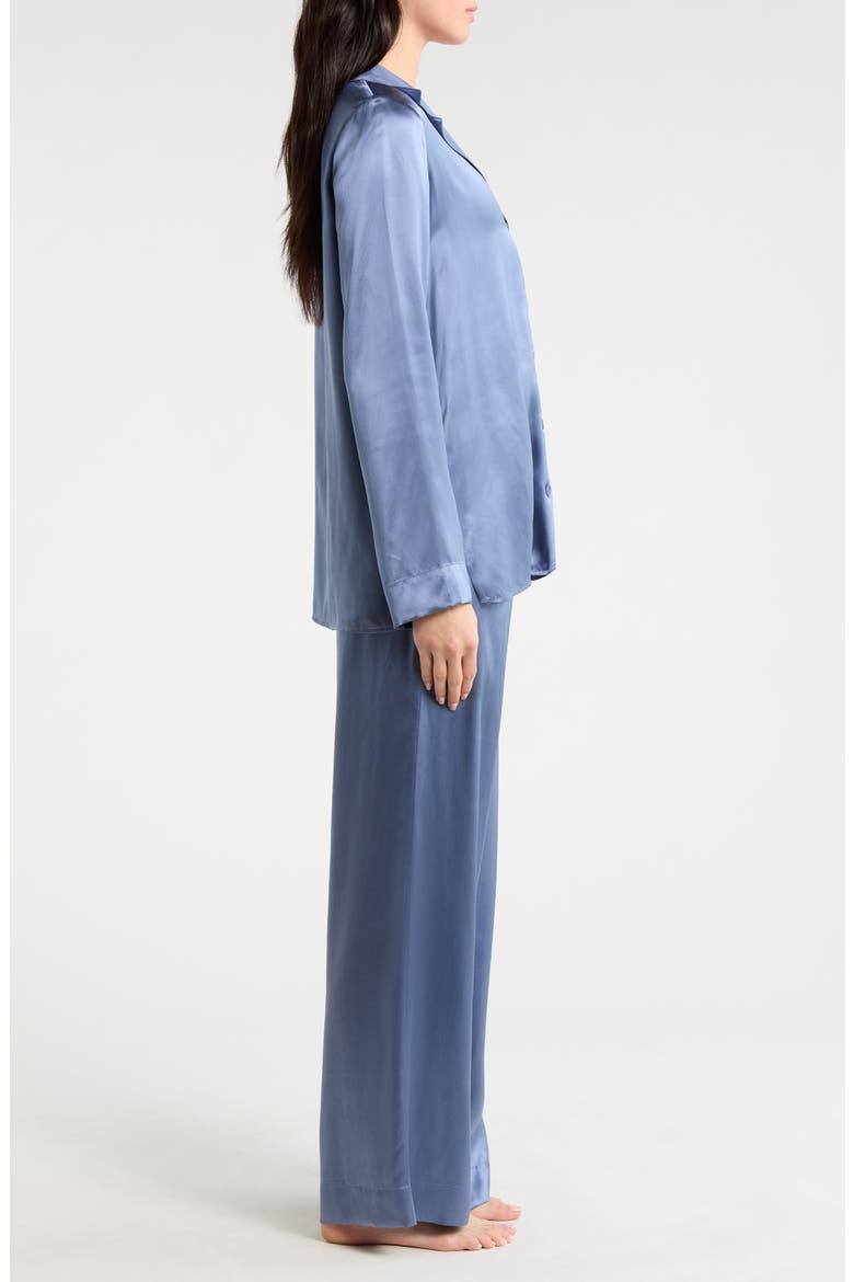 Ella Silk Pajamas, Alternate, color, CORNFLOWER