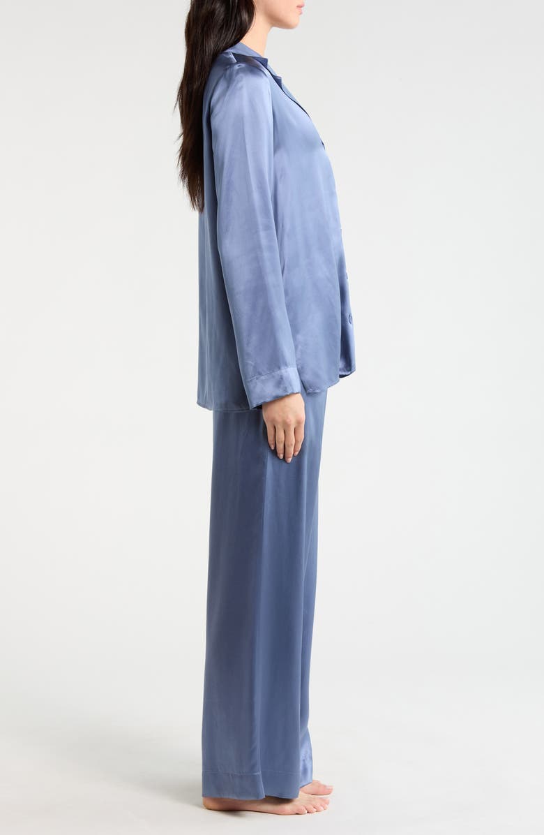 Reformation Ella Silk Pajamas, Alternate, color, Cornflower