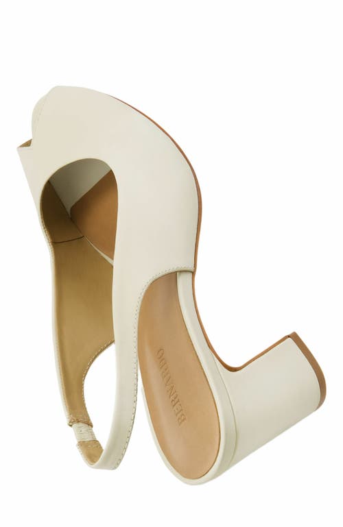 Bernardo Footwear Adell Peep Toe Slingback In White