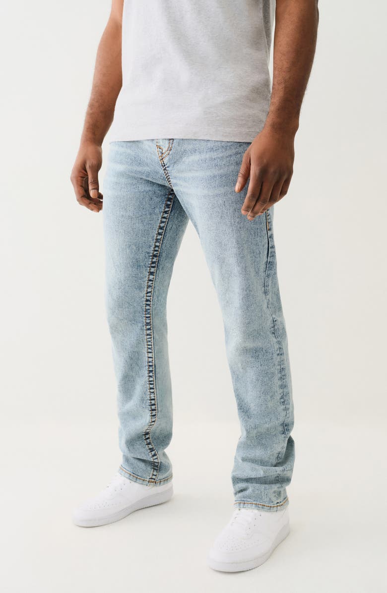 True Religion Ricky Big T Straight Leg Jeans, Alternate, color, Light Budding Wash