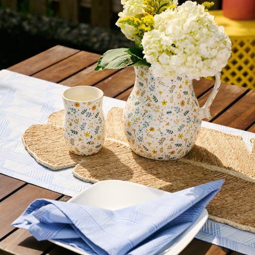Ten Thousand Villages Tula Floral Ceramic Pitcher In Multi