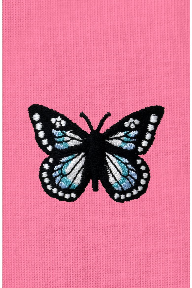 Butterfly Womens Relaxed Tee, Alternate, color, Charity Pink
