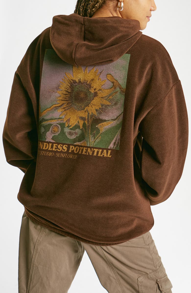 BDG Urban Outfitters Sunflower Graphic Hoodie, Alternate, color, 