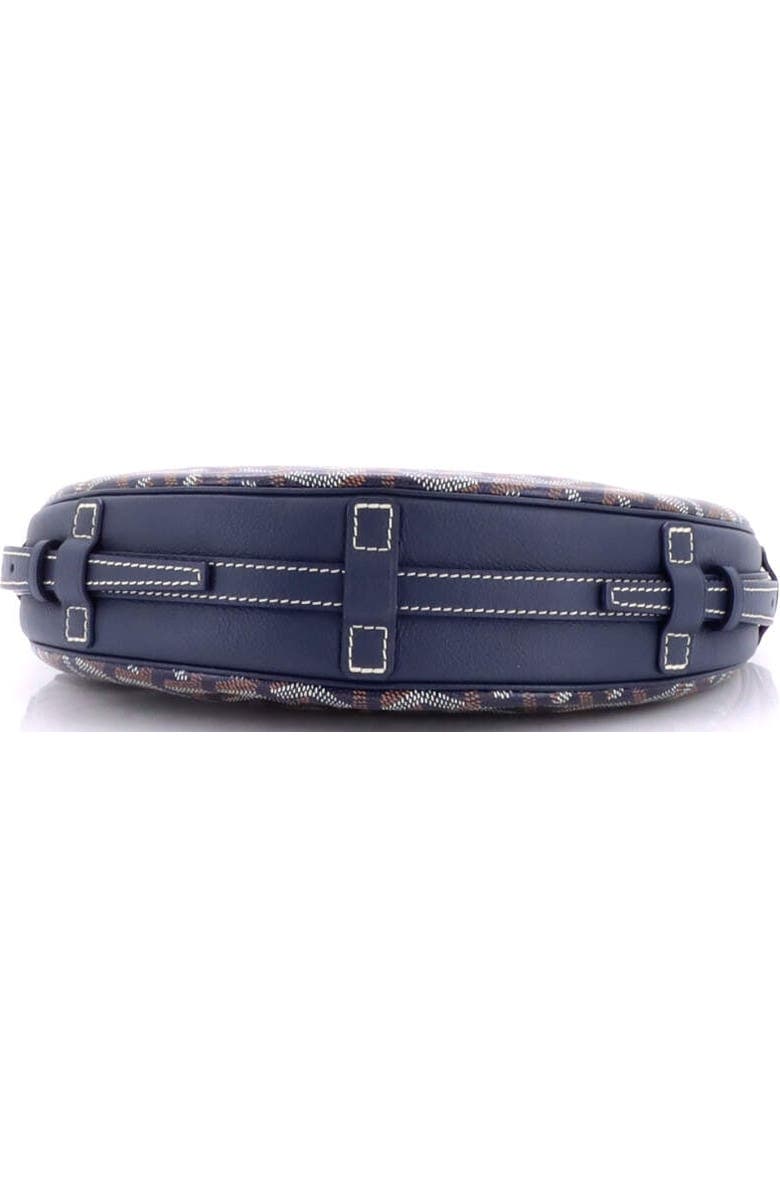 Pre-Owned Goyard Hirondelle Shoulder Bag Coated Canvas and Leather, Alternate, color, Blue