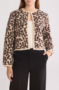 Endless Rose Leopard Faux Shearling Jacket