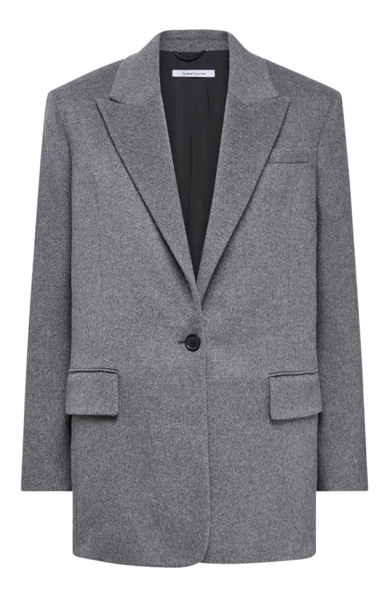 Another Tomorrow Tailored Cashmere Jacket, Alternate, color, Medium Melange Grey