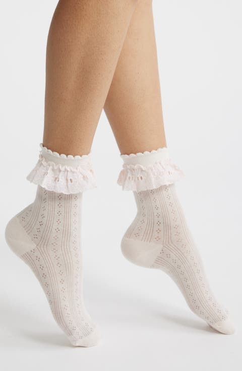 Bobby Lace Ankle Socks