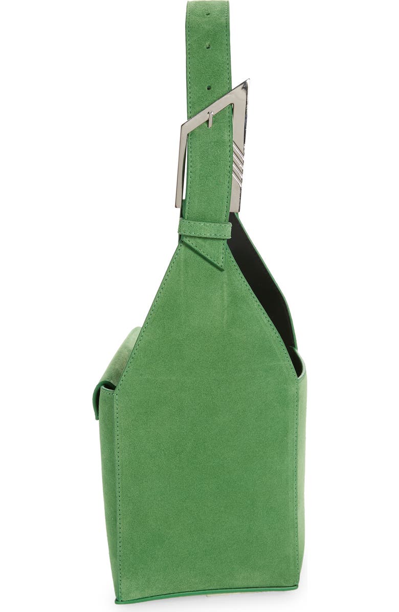 The Attico 6 PM Suede Bucket Bag, Alternate, color,