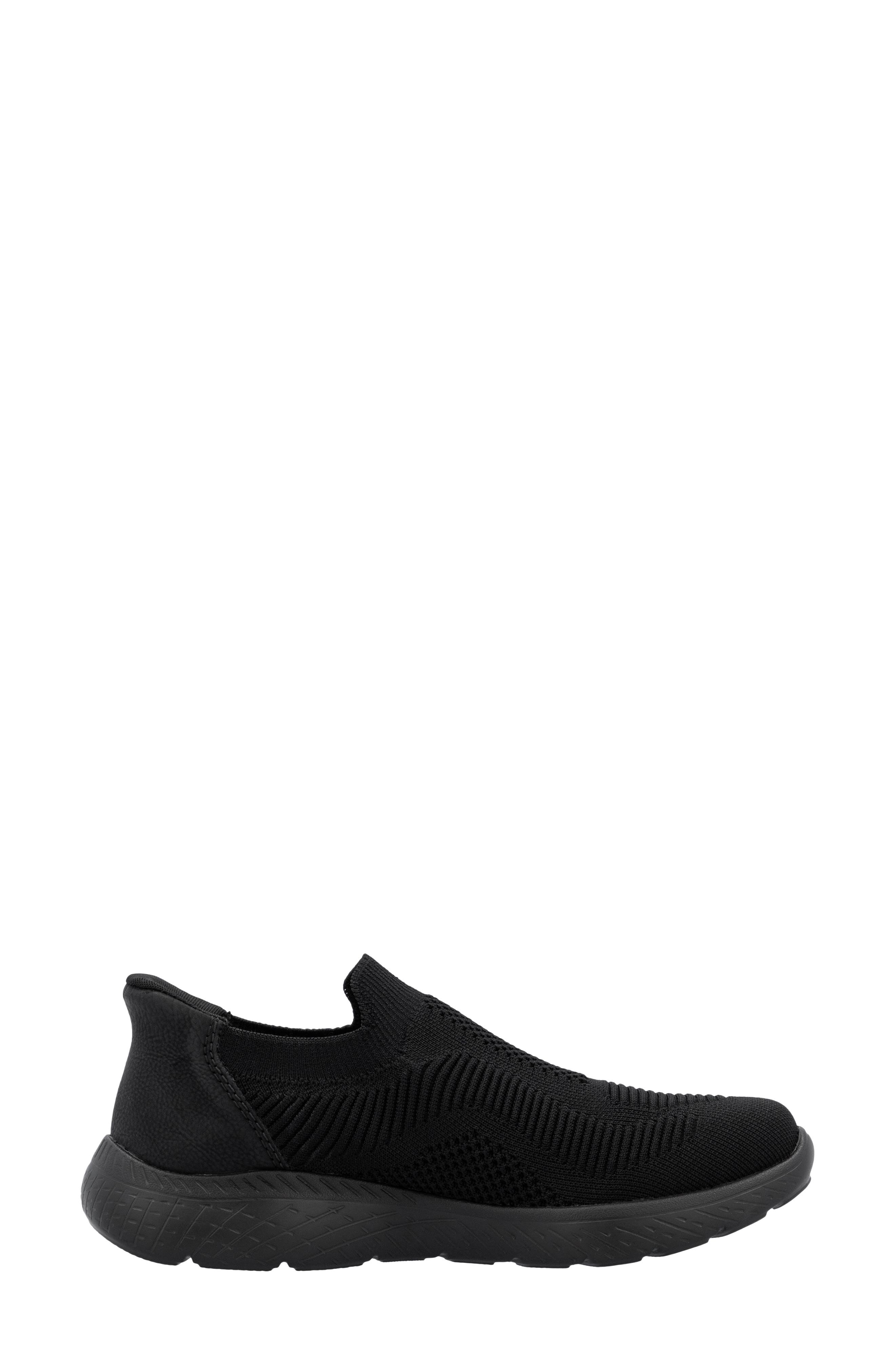 Rieker Edith 72 Slip-On Sneaker, Alternate, color, Schwarz/ Schwarz