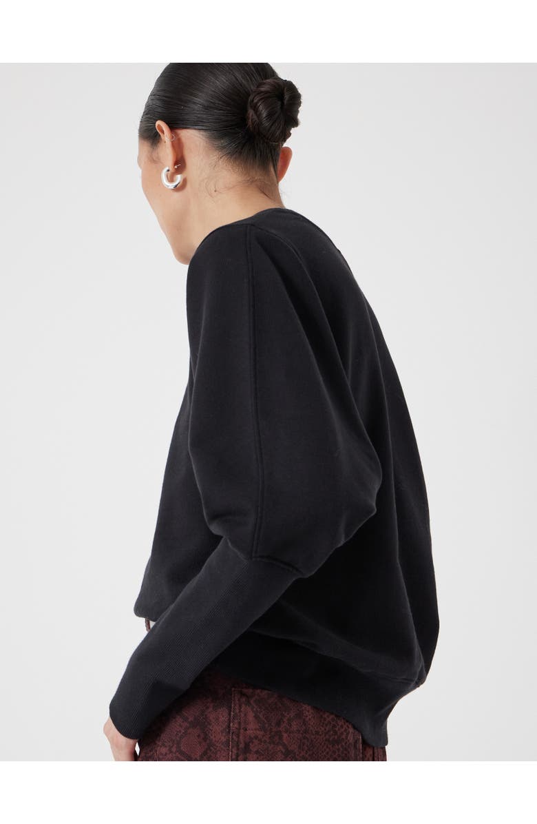 Hush Puff Sleeve Sweatshirt, Alternate, color, Black