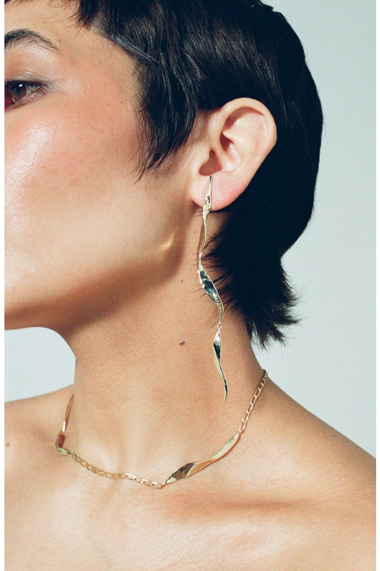 Blade Necklace, Alternate, color, GOLD