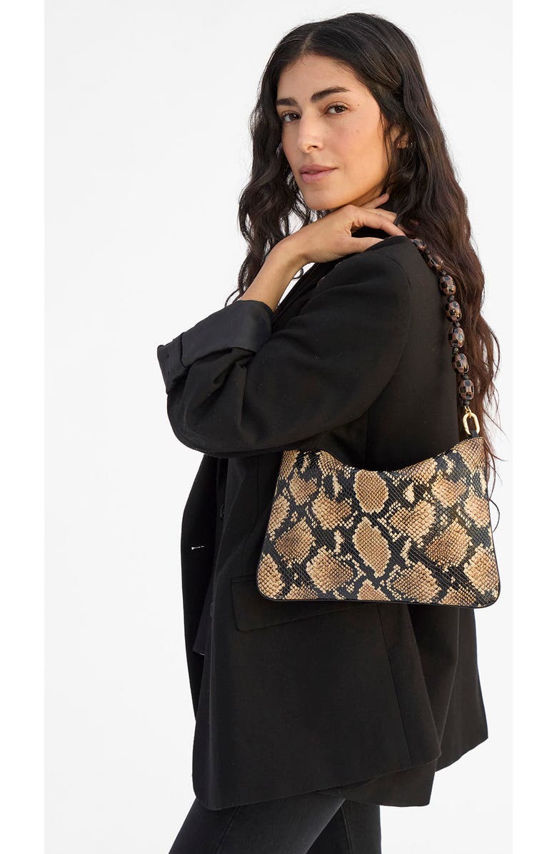 Clare V. Checkerboard Knit Flat Clutch, Alternate, color, Tan